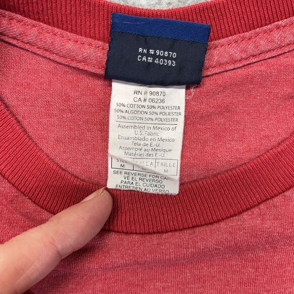 Champs Sports Kansas University Ringer Tee Men’s M Red Jayhawks Vintage Y2K - Picture 4 of 8